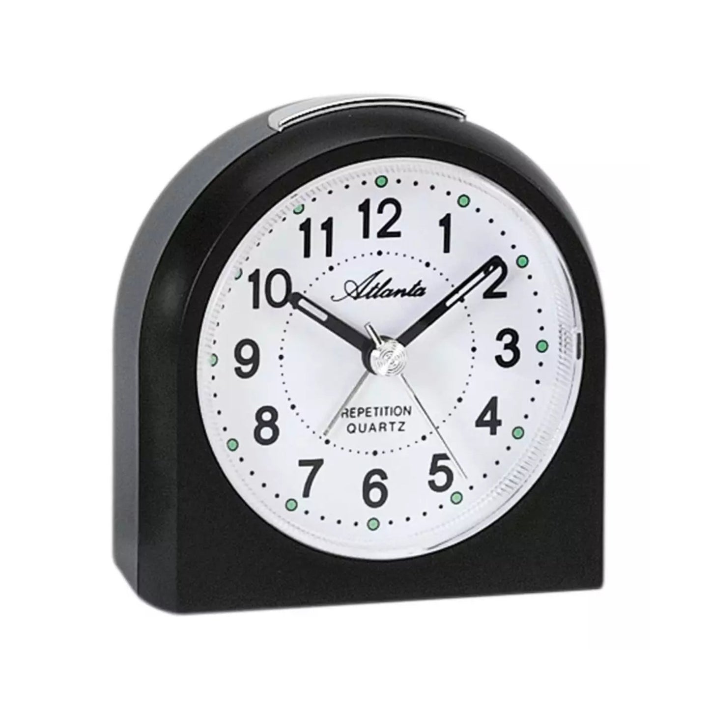 Alarm clock quartz black repetition light