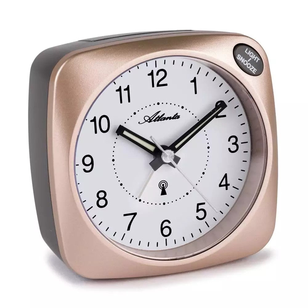 Alarm clock rose-colored radio