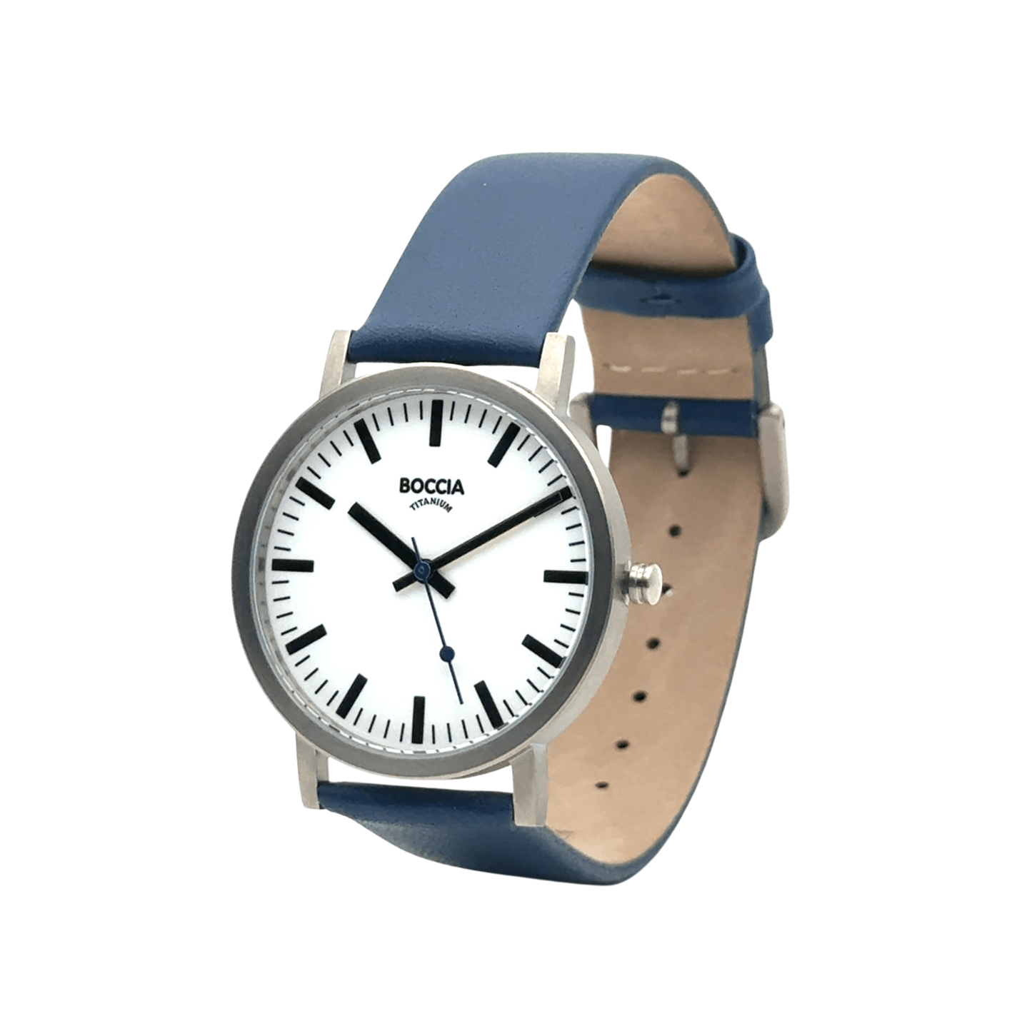 Boccia 3651-18 Bahnhofstil Quarzuhr Seite Bendixen-Braun Uhren Augsburg