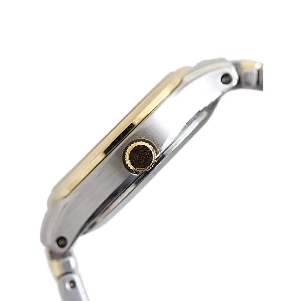 Citizen Damen-Solaruhr Bicolor Gold-Silber mit weißem Zifferblatt.