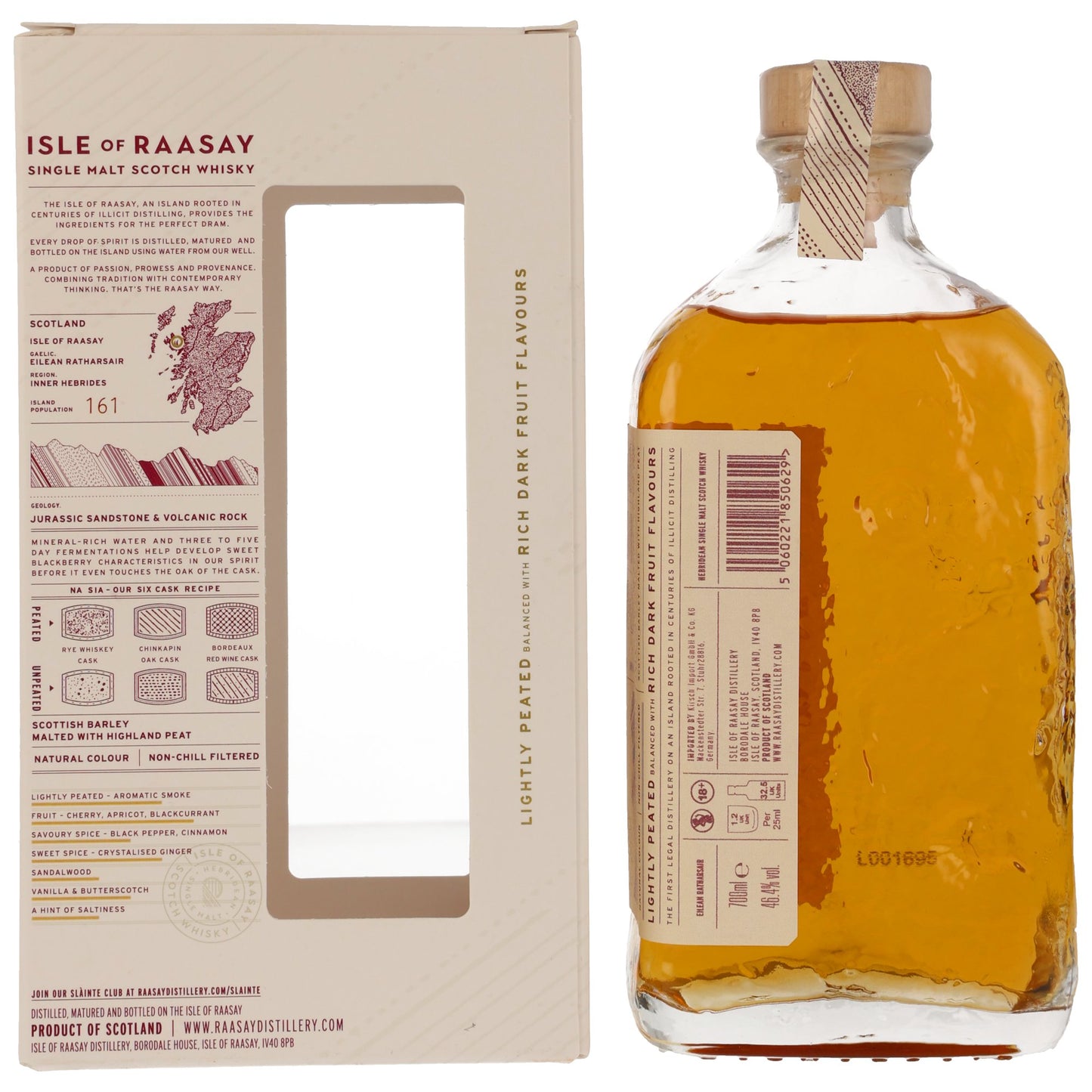 Isle of Raasay Single Malt Whisky 0.7L Hinten Bendixen-Braun – Dein Fachgeschäft für Zigarren und Spirituosen in Augsburg