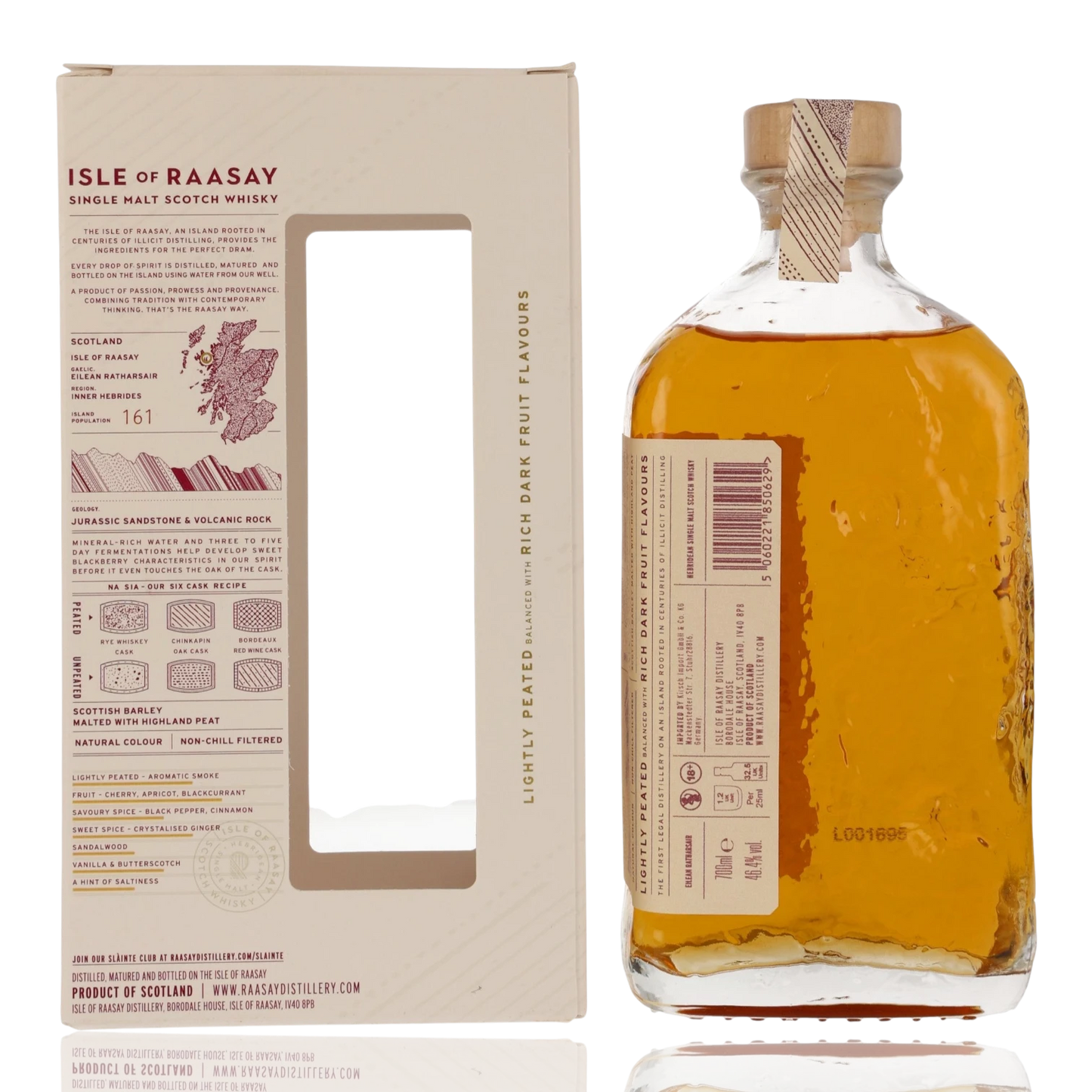 Isle of Raasay Single Malt Whisky 0.7L Hinten Bendixen-Braun – Dein Fachgeschäft für Zigarren und Spirituosen in Augsburg