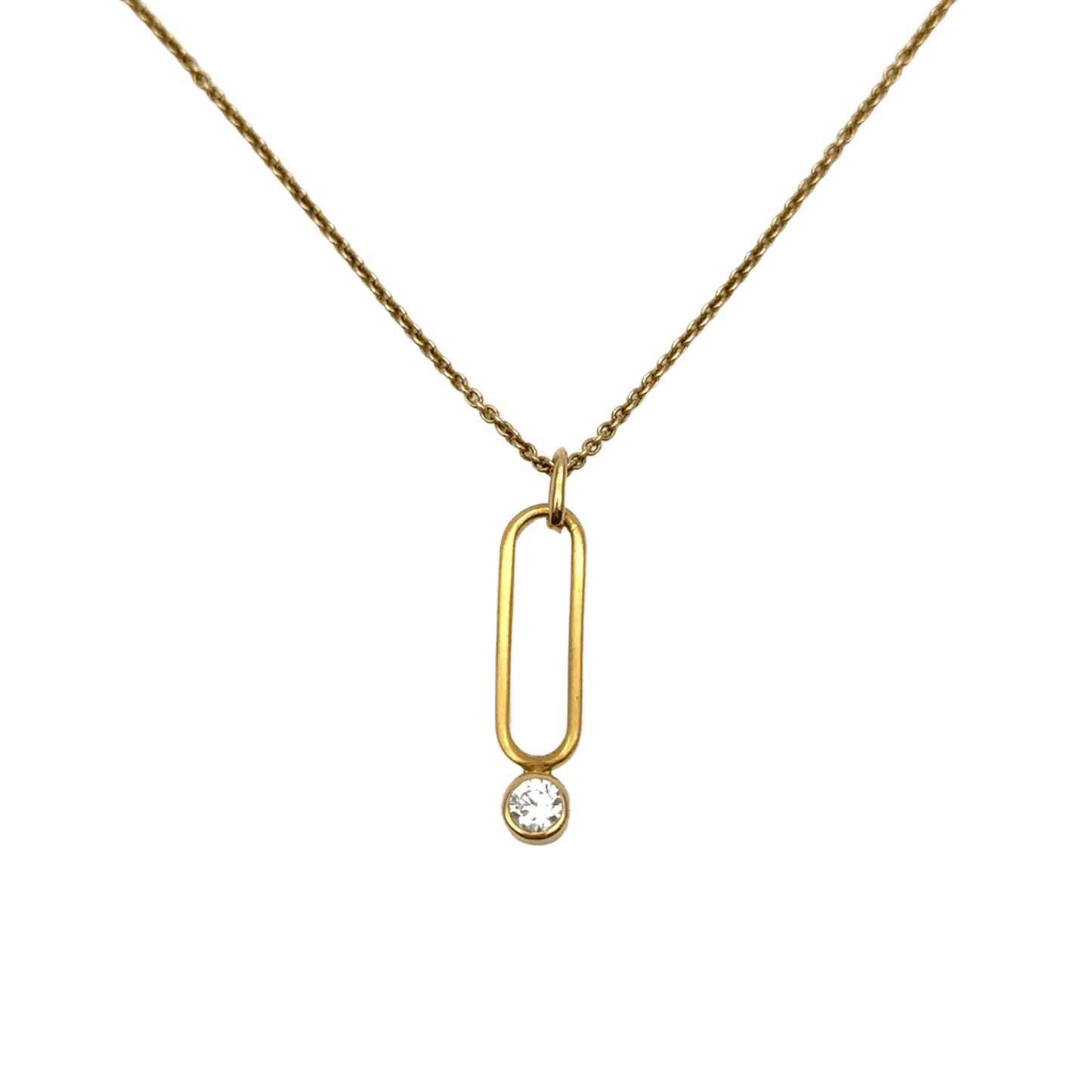 Yvette Ries Silberkette vergoldet Anhänger Zirkonia 6932042770001 Bendixen-Braun Halsketten Augsburg