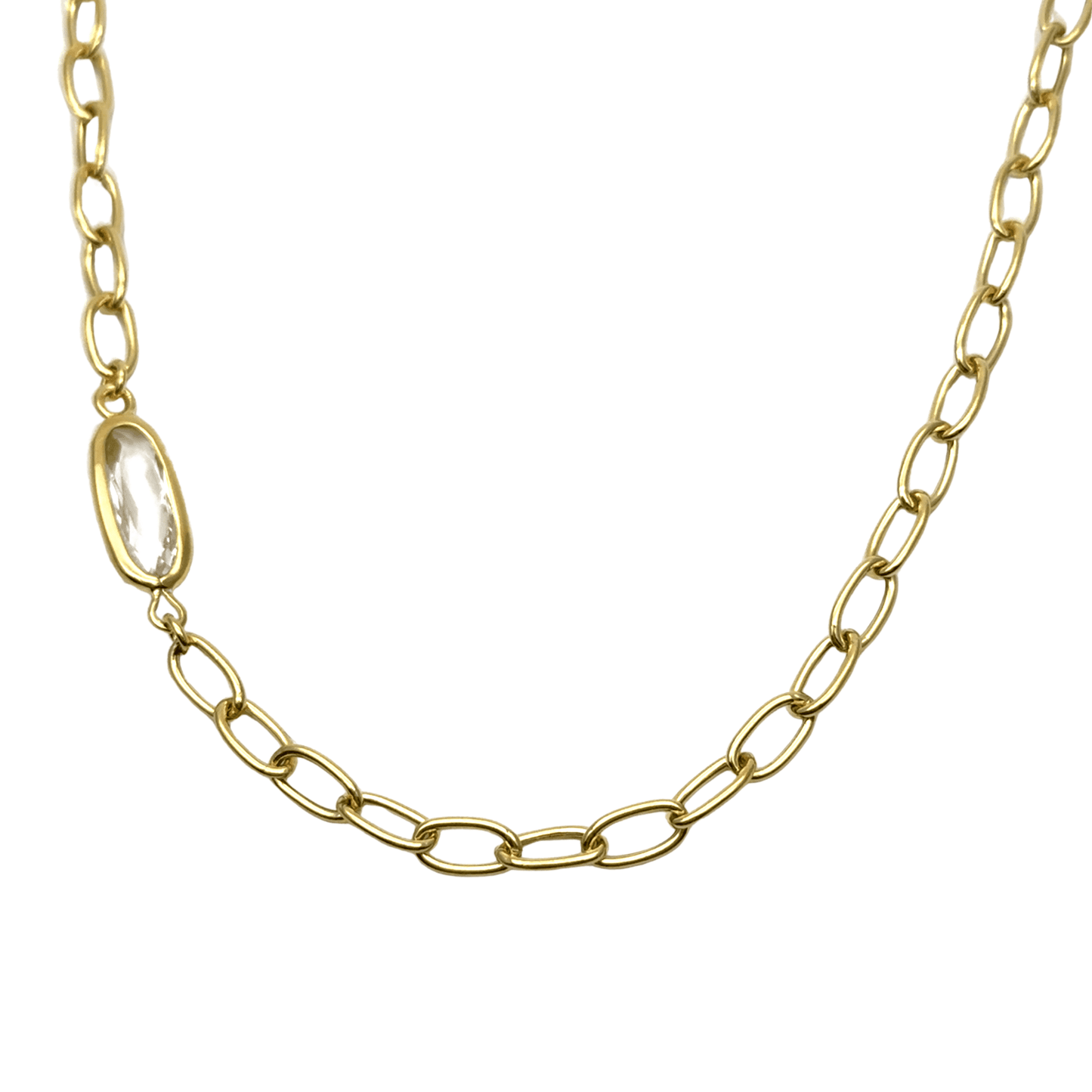 Yvette Ries Kette Silber vergoldet mit Zirkonia Bendixen-Braun - Dein Juwelier in Augsburg Schmuck