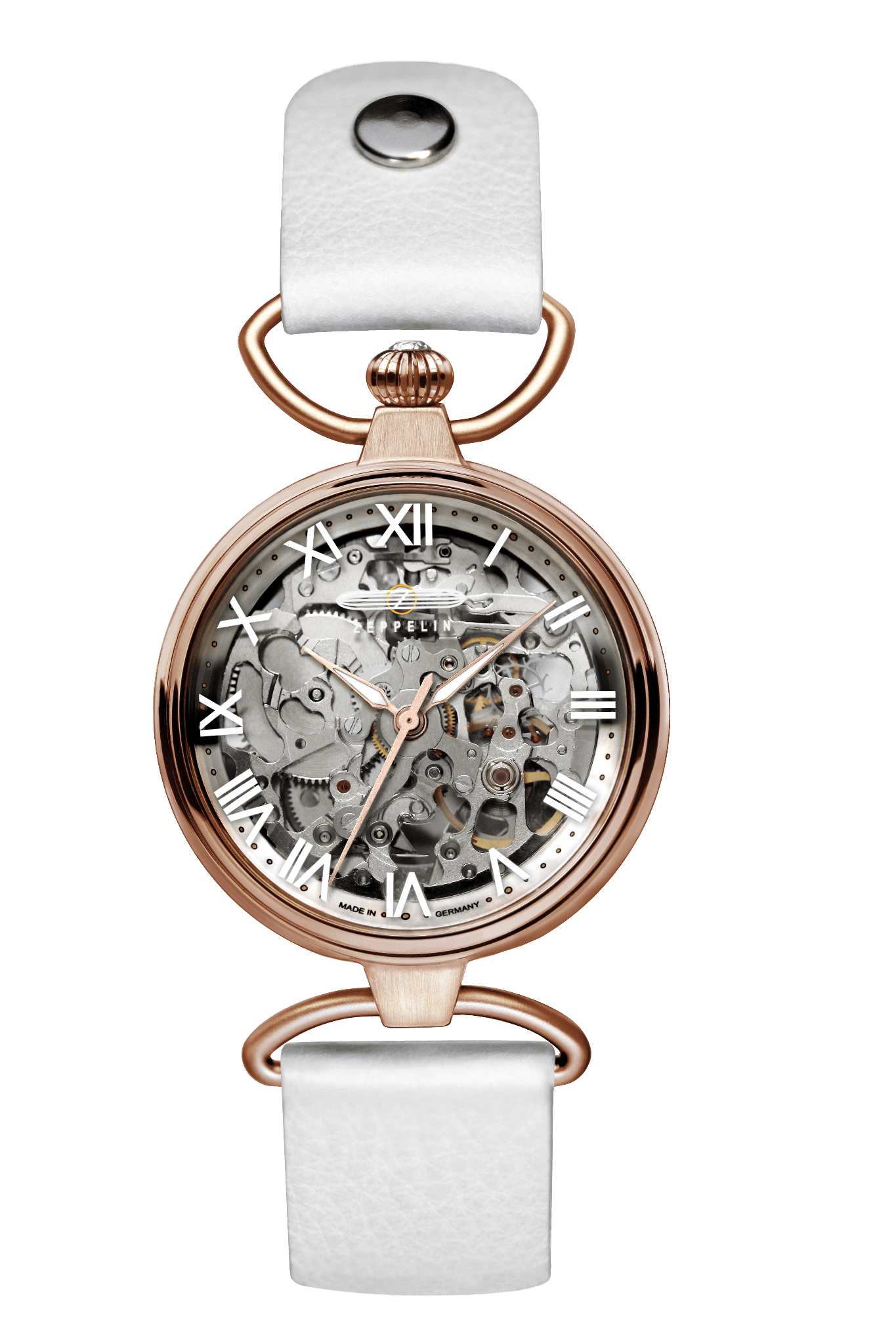 Zeppelin 7459-1 Damenuhr Automatik skelettiert Bendixen-Braun – Dein Juwelier in Augsburg Uhren