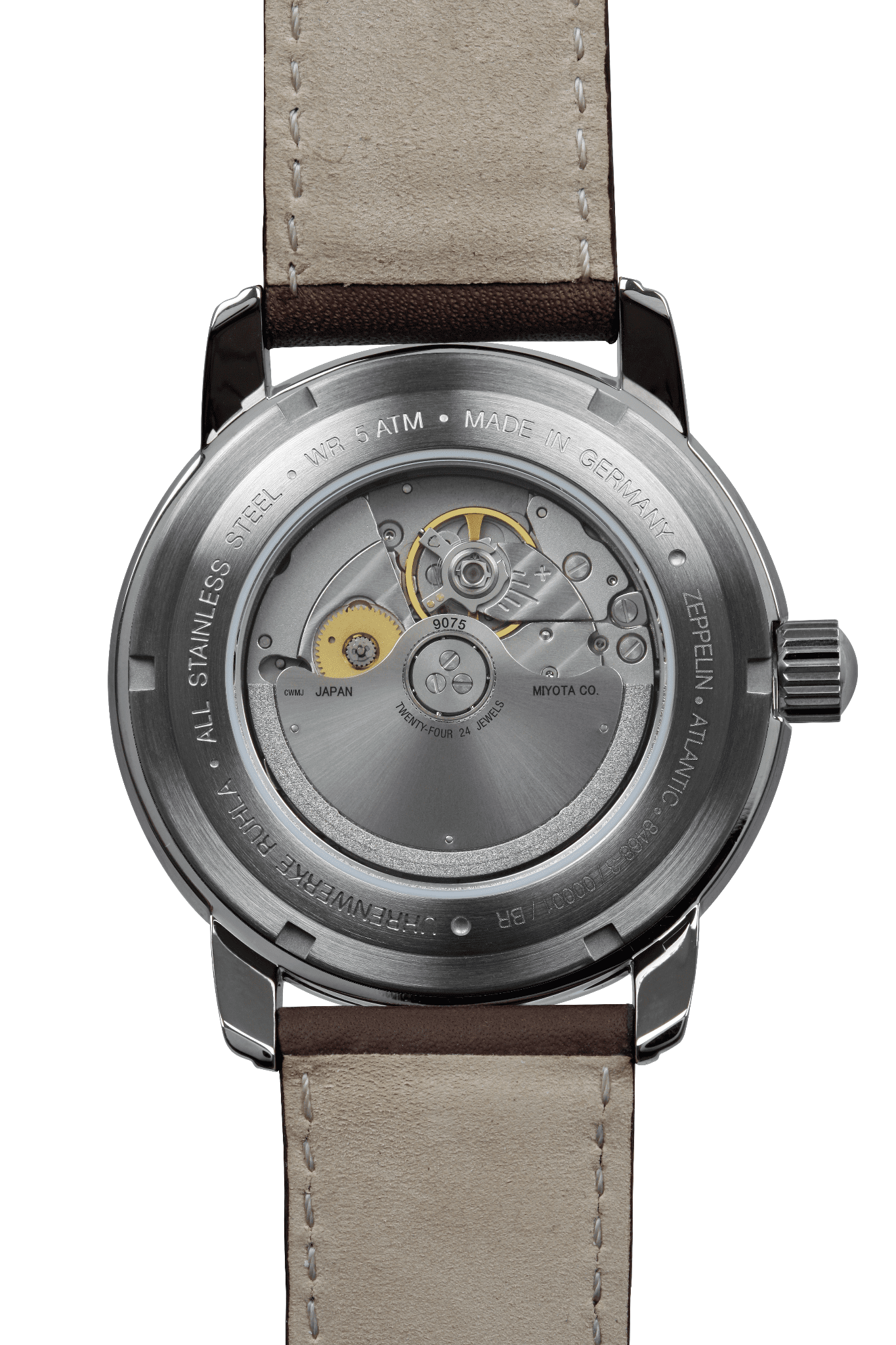 Zeppelin 8468-3 Herrenuhr Automatik Rückseite Bendixen-Braun – Dein Juwelier in Augsburg Uhren