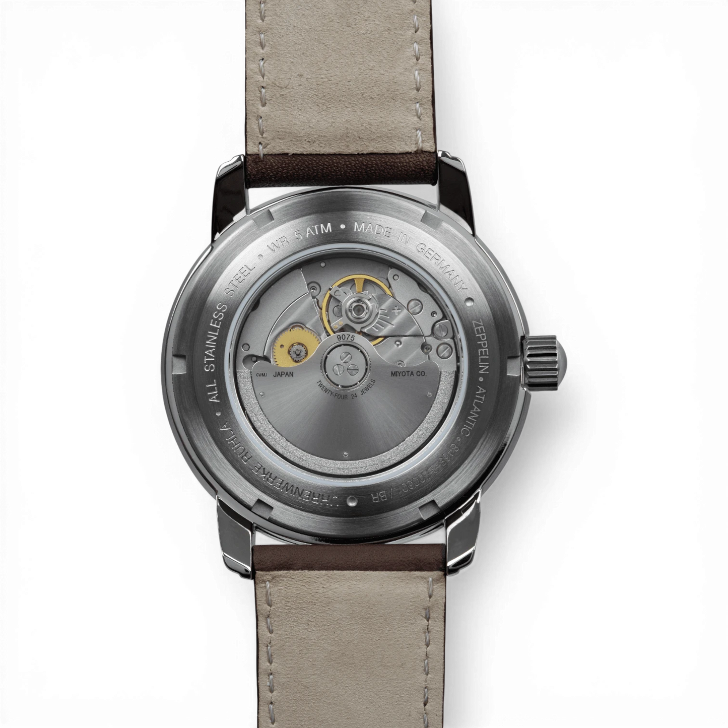 Zeppelin 8468-3 Herrenuhr Automatik Rückseite Bendixen-Braun – Dein Juwelier in Augsburg Uhren
