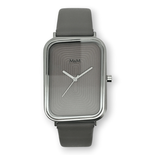 M&M Damenuhr rechteckig topasfarben