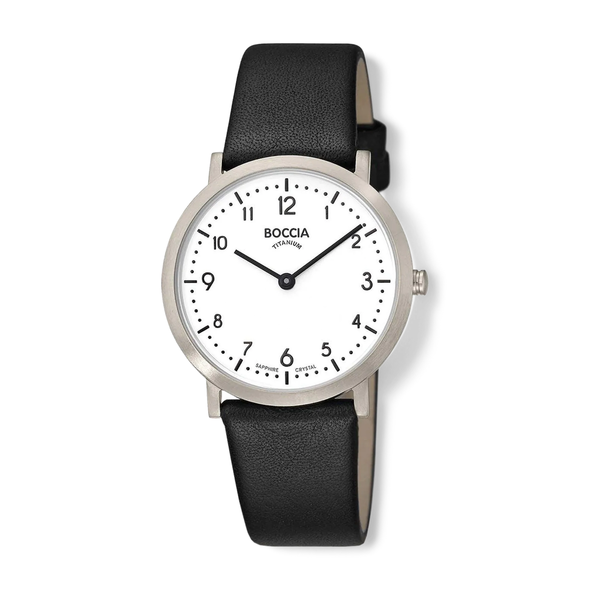 Boccia Damen-Titanuhr mit arabischen Ziffern Bendixen-Braun Augsburg