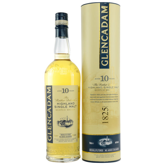 Glencadam 10 Jahre Single Malt Whisky 0.7L Front Bendixen-Braun – Dein Fachgeschäft für Zigarren und Spirituosen in Augsburg