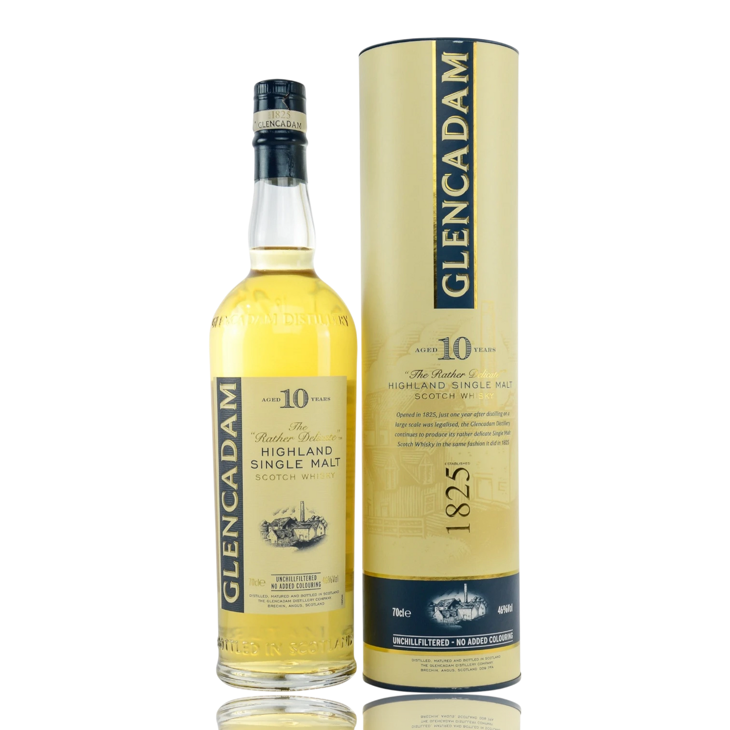 Glencadam 10 Jahre Single Malt Whisky 0.7L Front Bendixen-Braun – Dein Fachgeschäft für Zigarren und Spirituosen in Augsburg