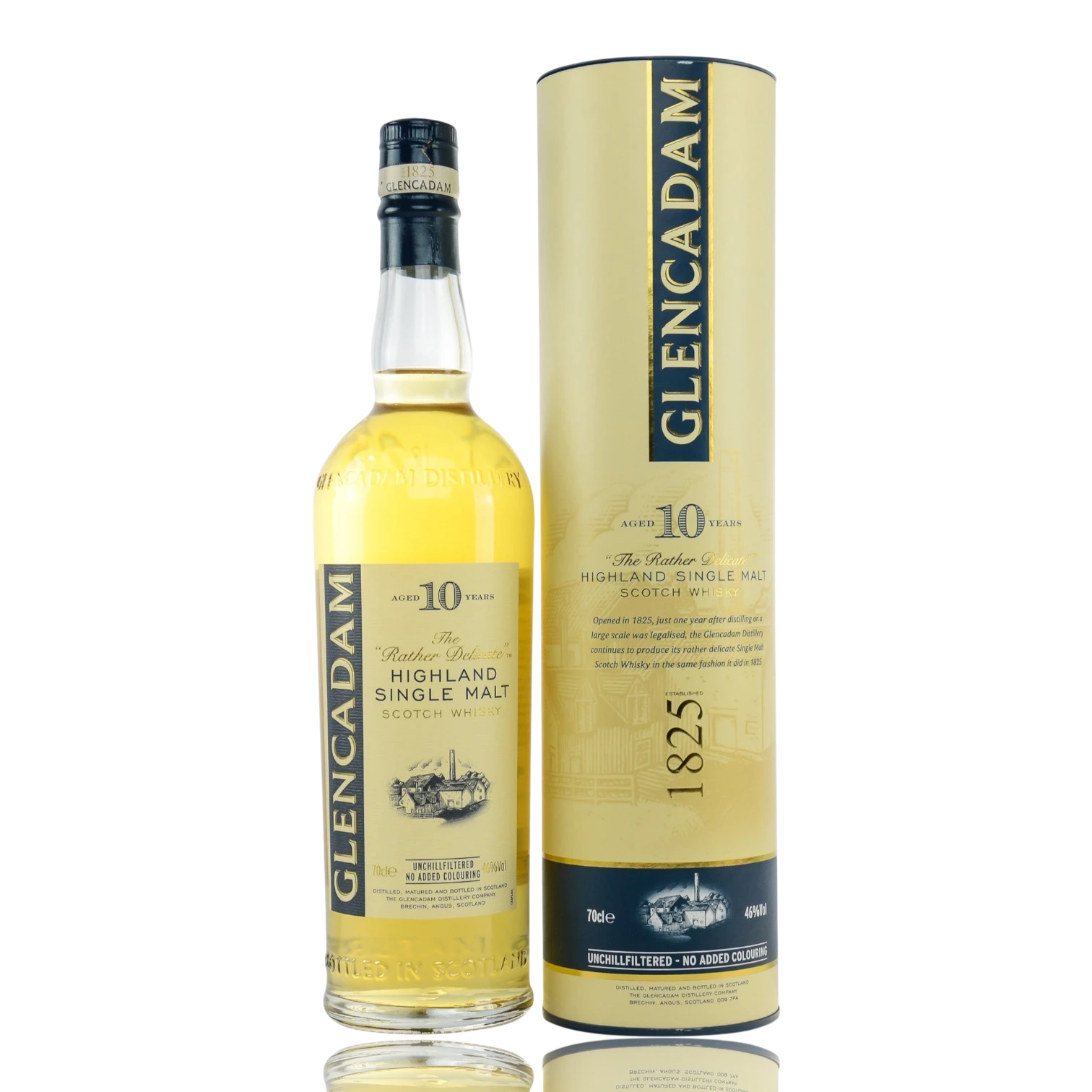 Glencadam 10 Jahre Single Malt Whisky 0.7L Front Bendixen-Braun – Dein Fachgeschäft für Zigarren und Spirituosen in Augsburg