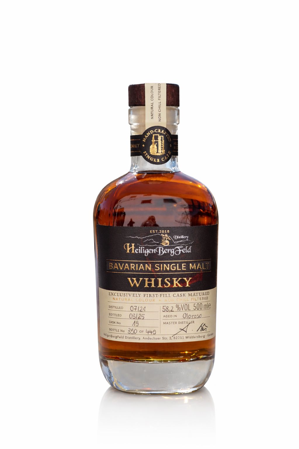 HeiligenBergFeld Bavarian Singlemalt Whisky Oloroso Bendixen-Braun – Dein Fachgeschäft für Spirituosen in Augsburg Whisky
