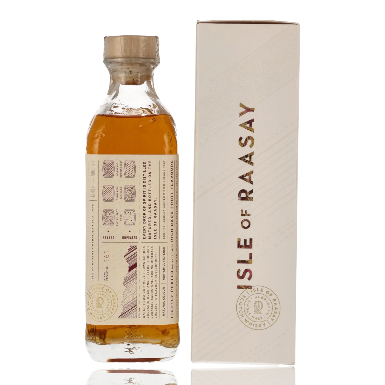 Isle of Raasay Single Malt Whisky 0.7L Seite Bendixen-Braun – Dein Fachgeschäft für Zigarren und Spirituosen in Augsburg