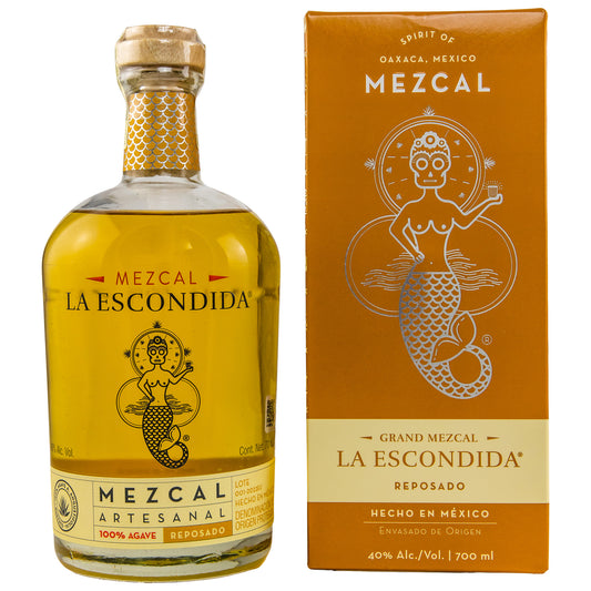 La Escondida Mezcal Reposado 0.7L Front Bendixen-Braun – Dein Fachgeschäft für Zigarren und Spirituosen in Augsburg