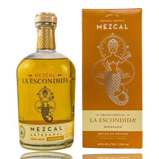 La Escondida Mezcal Reposado 0.7L Front Bendixen-Braun – Dein Fachgeschäft für Zigarren und Spirituosen in Augsburg