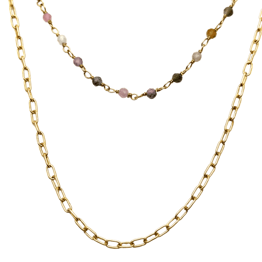 Manuela Carl Silberkette vergoldet 2-fach Bendixen-Braun – Dein Juwelier in Augsburg Schmuck