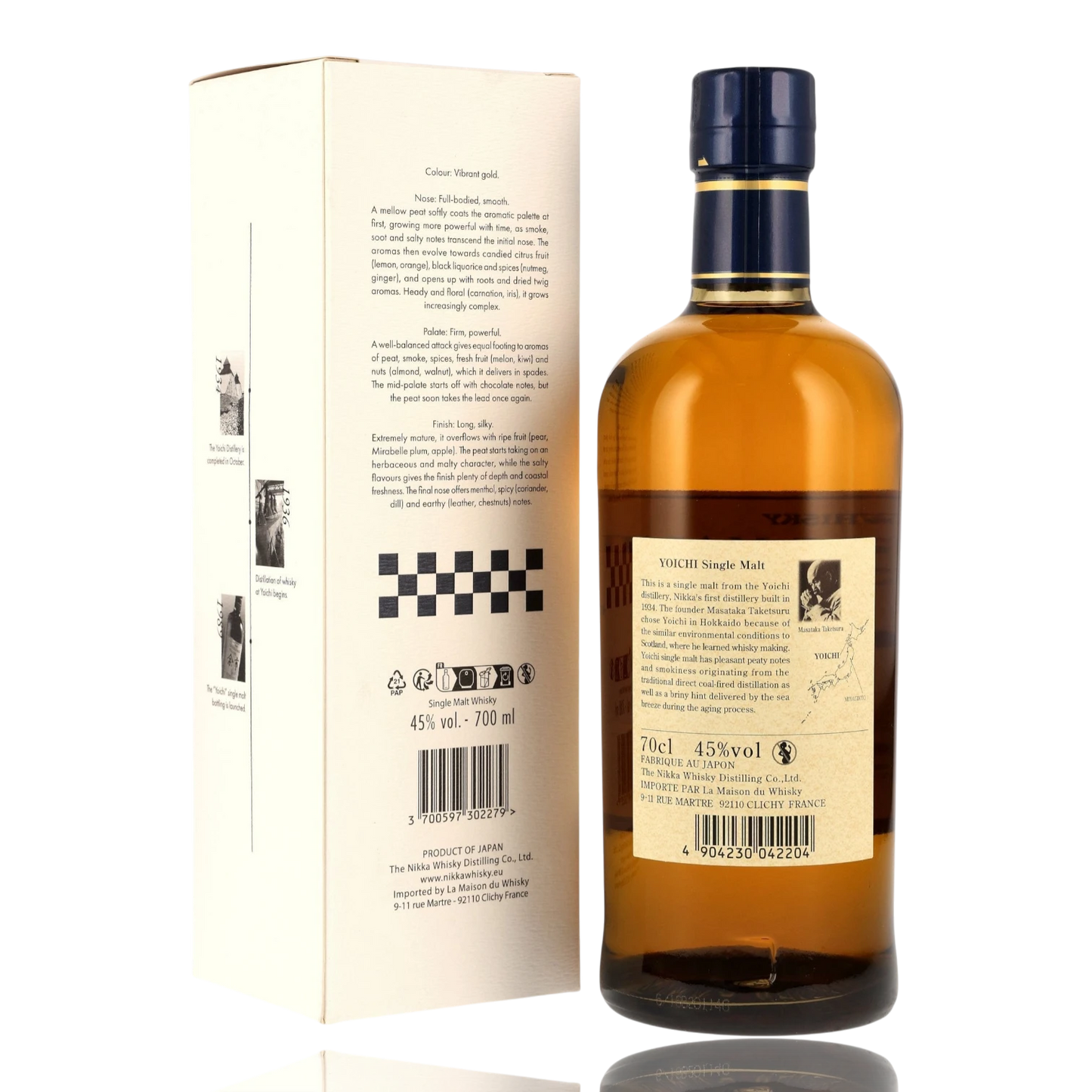 Nikka Yoichi Single Malt 90th Anniversary Hinten Bendixen-Braun – Dein Fachgeschäft für Spirituosen in Augsburg