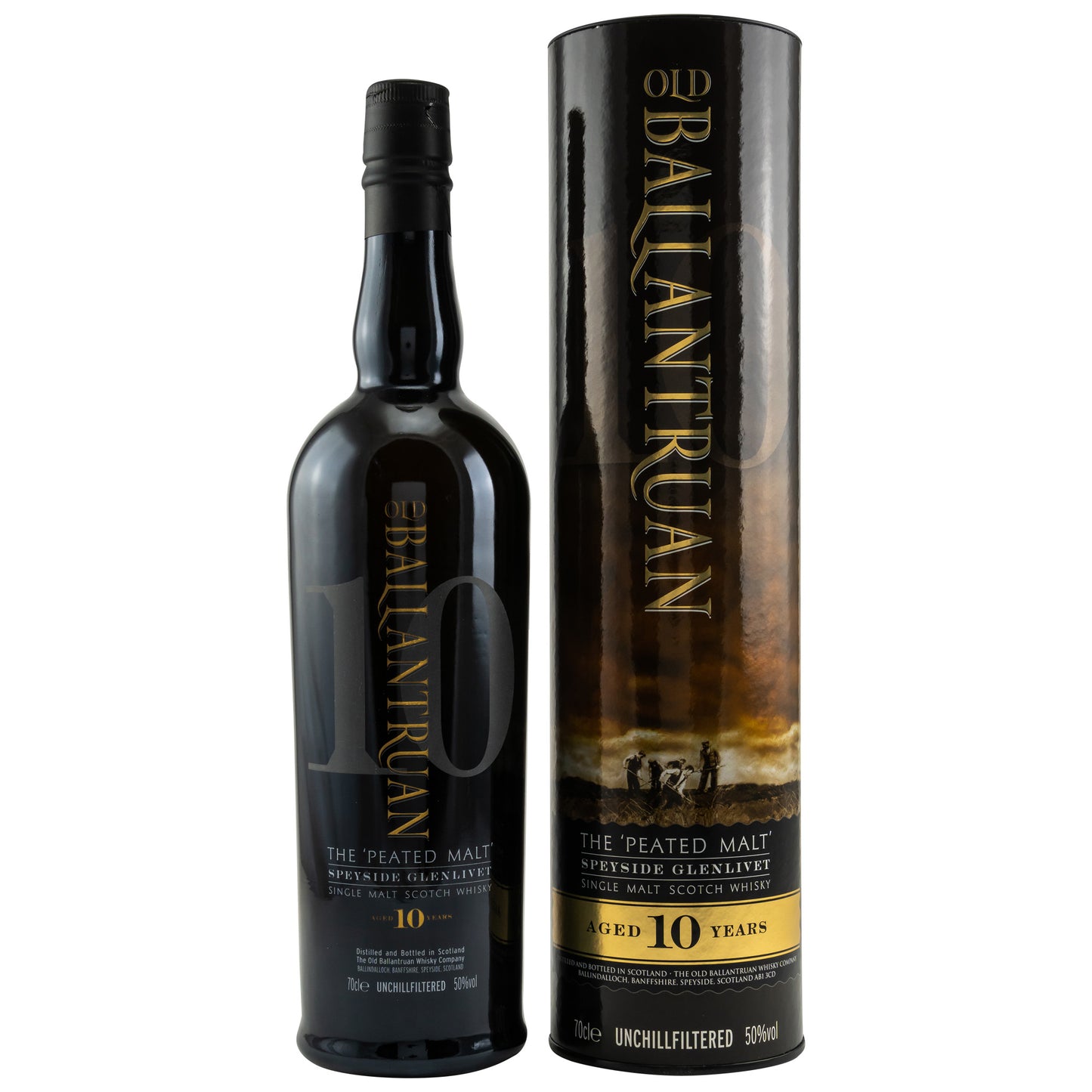 Old Ballantruan 10 Jahre Speyside Whisky 0.7L Front Bendixen-Braun – Dein Fachgeschäft für Zigarren und Spirituosen in Augsburg