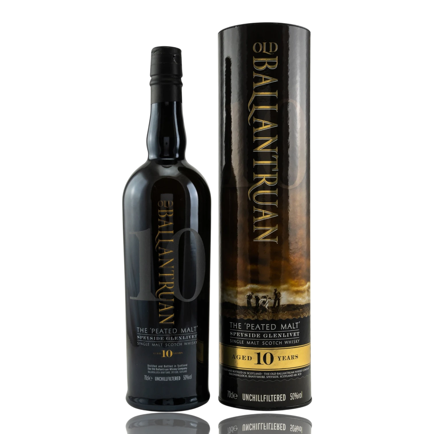 Old Ballantruan 10 Jahre Speyside Whisky 0.7L Front Bendixen-Braun – Dein Fachgeschäft für Zigarren und Spirituosen in Augsburg