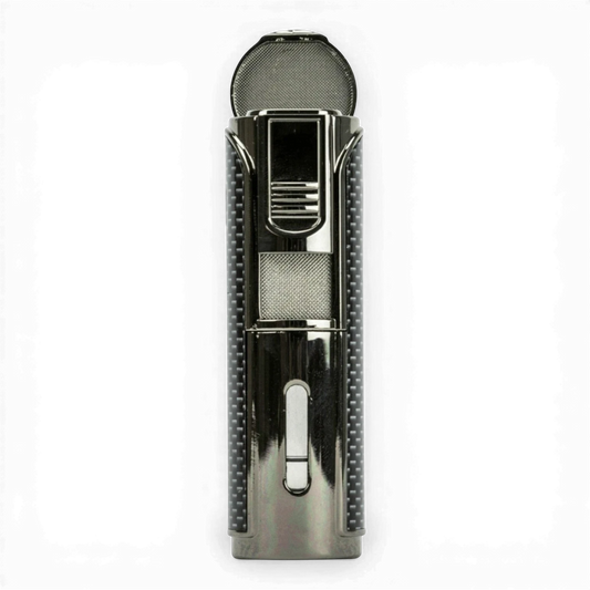 Passatore Feuerzeug 5-Flammen Jet Feuerzeug Carbon Front Bendixen-Braun Zigarrenzubehör und Zigarren Augsburg und Online