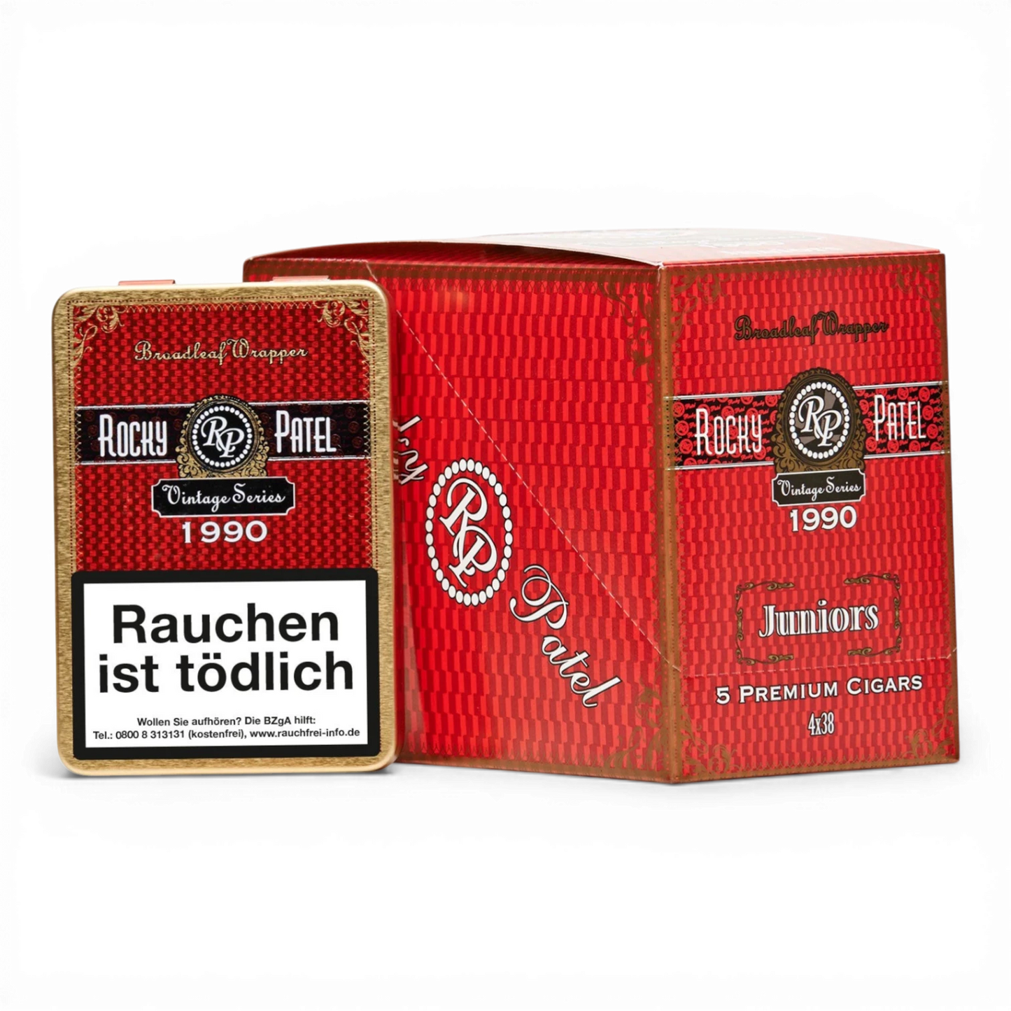 Rocky Patel Vintage Series 1990 Juniors Perla 5 Box Bendixen-Braun – Dein Fachgeschäft für Zigarren in Augsburg