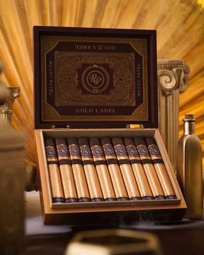 Rocky Patel Gold Label – Stilbild offen – Bendixen-Braun | Dein Zigarrenfachgeschäft in Augsburg
