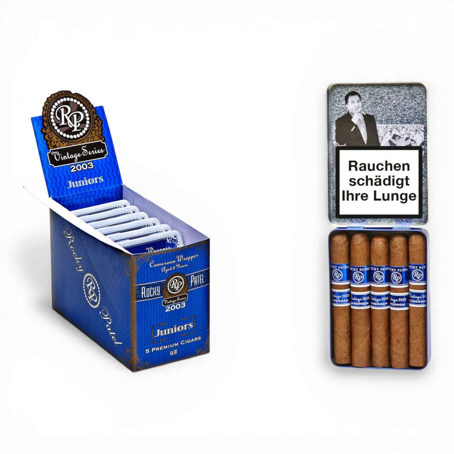 Rocky Patel Vintage 2003 Cameroon Juniors Box Bendixen-Braun – Dein Fachgeschäft für Zigarren in Augsburg
