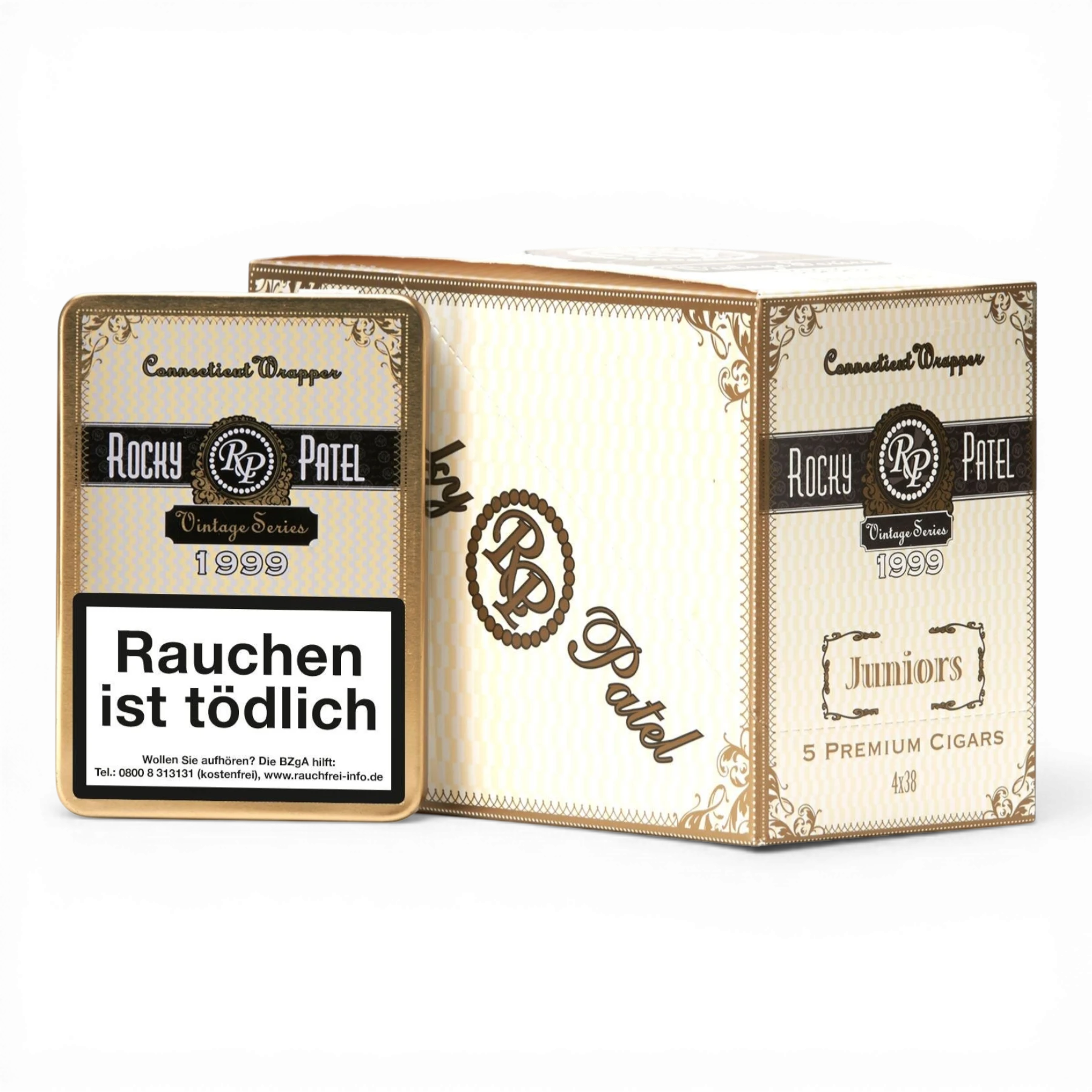 Rocky Patel Vintage Connecticut 1999 Juniors Box Bendixen-Braun - Dein Fachgeschäft für Zigarren in Augsburg