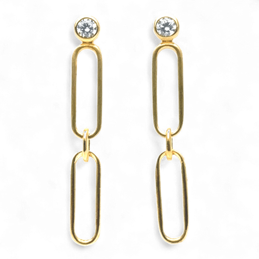 Yvette Ries 1008107004 Ohrhänger Silber vergoldet Zirkonia Bendixen-Braun Schmuck Augsburg und Online