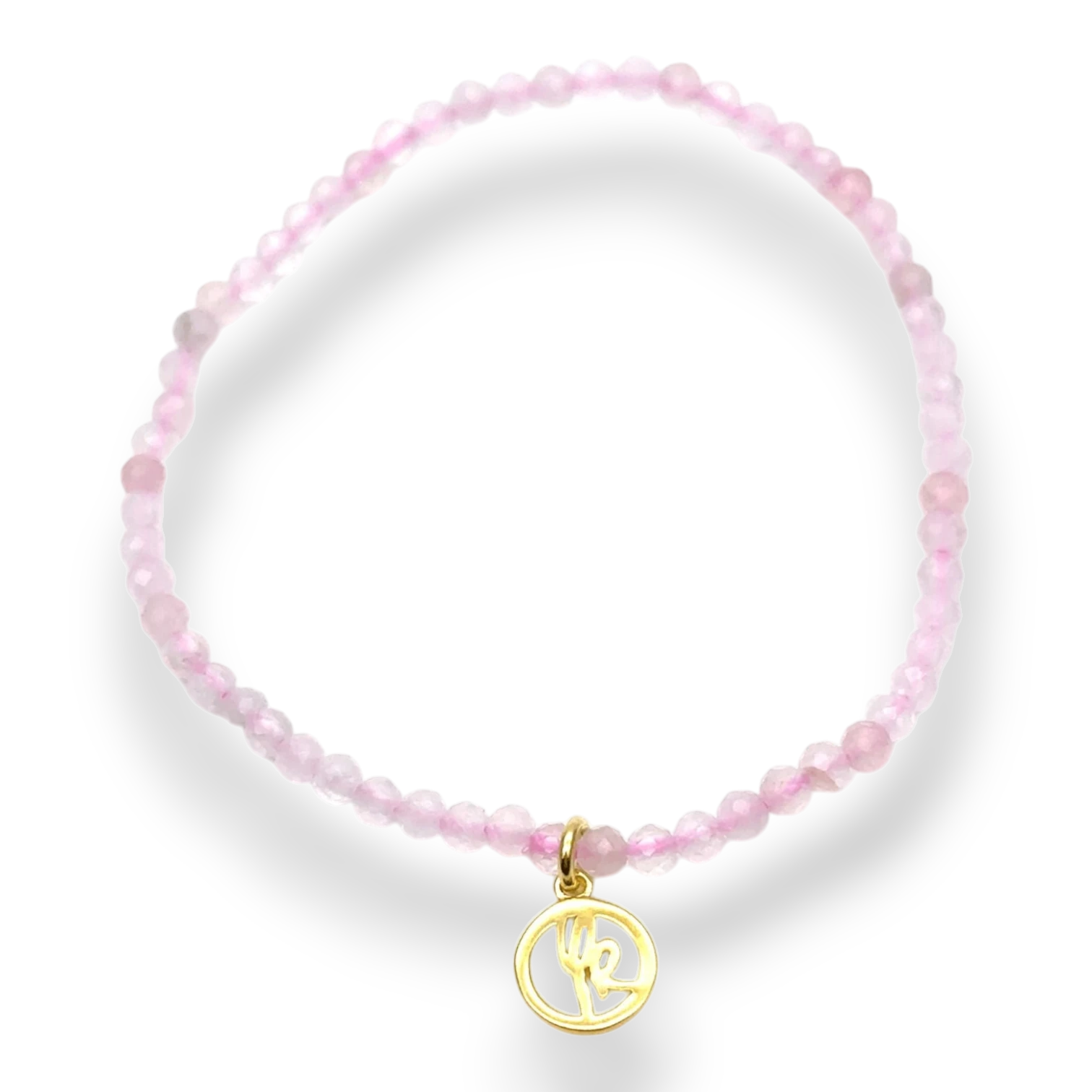 Yvette Ries Armband Rosenquarz 925 vergoldet Bendixen-Braun – Dein Juwelier in Augsburg Schmuck