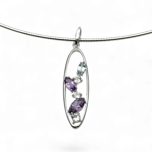 Yvette Ries Kette Silber 925 Anhänger Zirkonia Bendixen-Braun – Dein Juwelier in Augsburg Schmuck