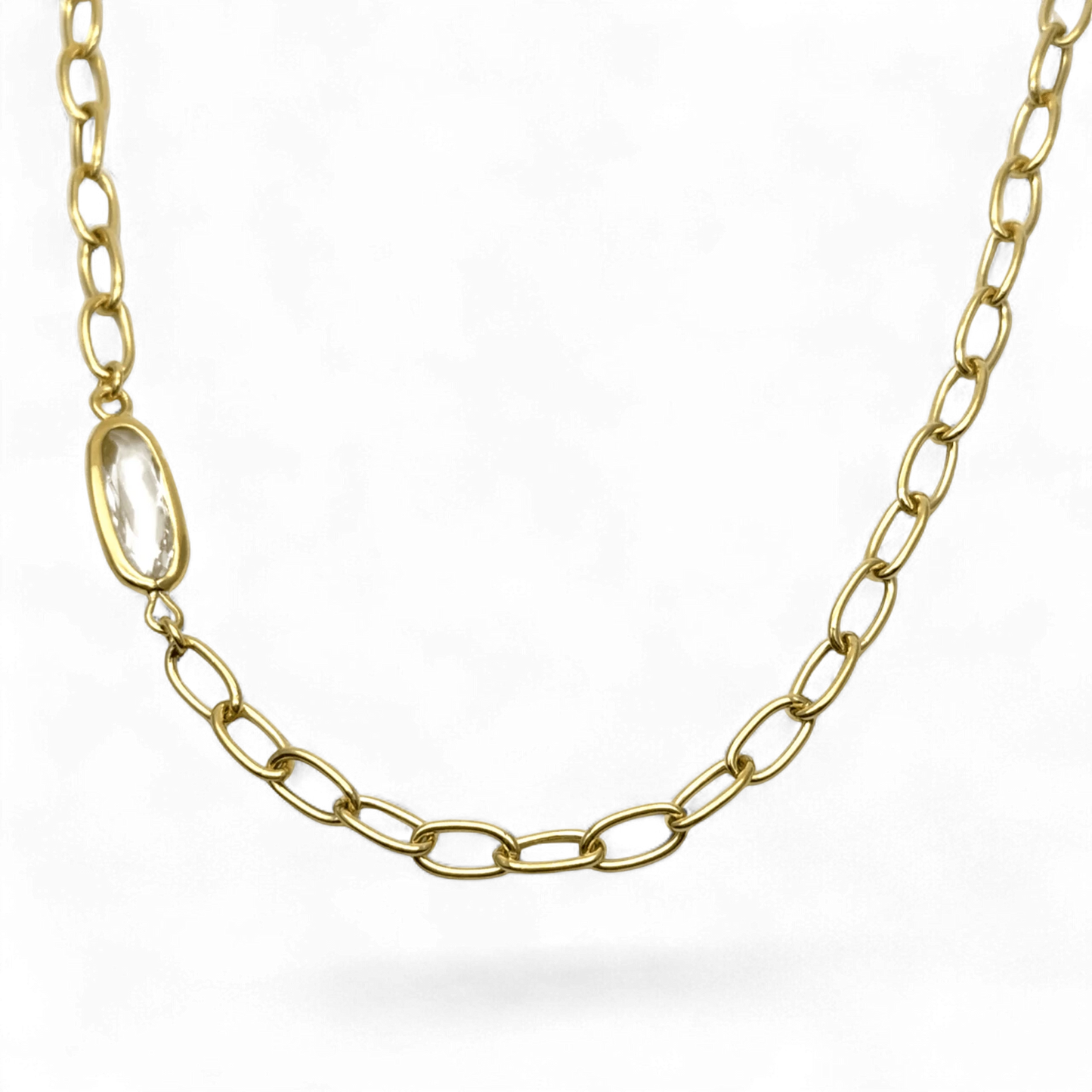 Yvette Ries Kette Silber vergoldet mit Zirkonia Bendixen-Braun - Dein Juwelier in Augsburg Schmuck