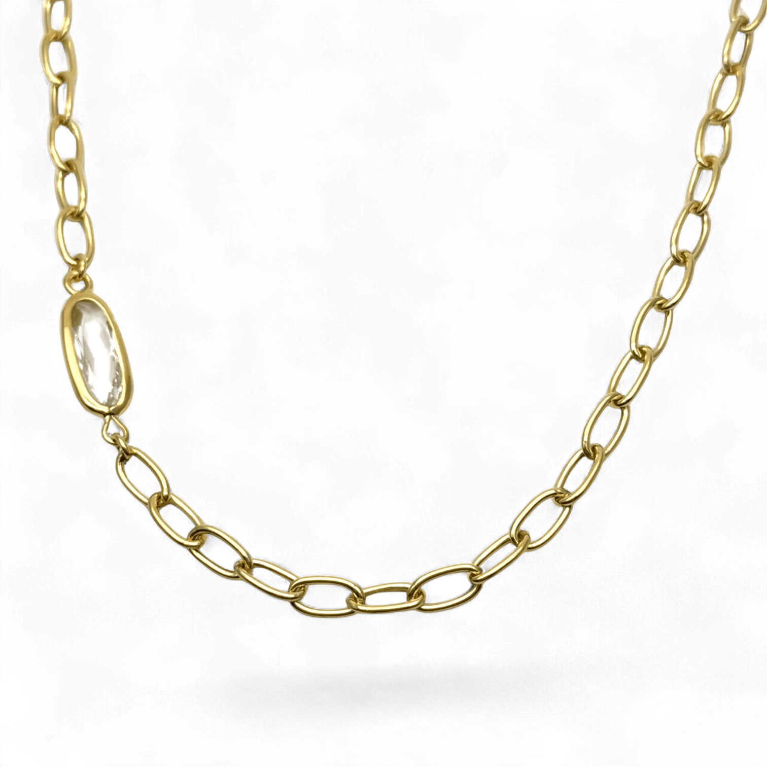 Yvette Ries Kette Silber vergoldet mit Zirkonia Bendixen-Braun - Dein Juwelier in Augsburg Schmuck