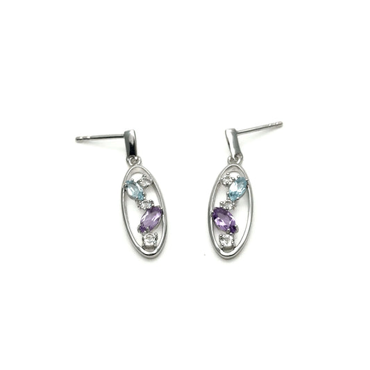 Yvette Ries Ohrpendel Silber 925 Zirkonia ohne Stecker Bendixen-Braun – Dein Juwelier in Augsburg Schmuck