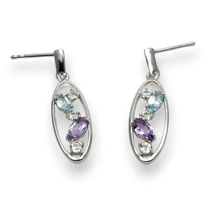 Yvette Ries Ohrpendel Silber 925 Zirkonia ohne Stecker Bendixen-Braun – Dein Juwelier in Augsburg Schmuck