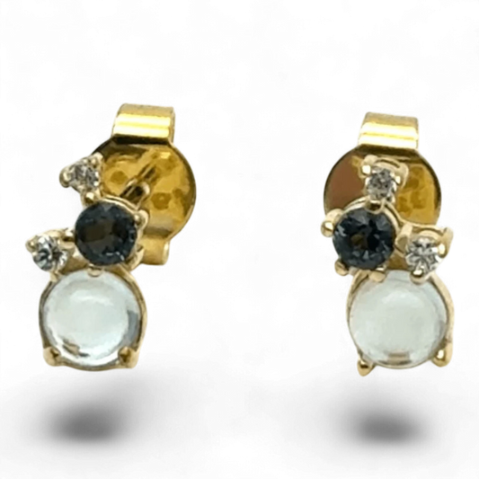 Yvette Ries Ohrstecker 925 vergoldet Zirkonia Bendixen-Braun – Dein Juwelier in Augsburg Schmuck