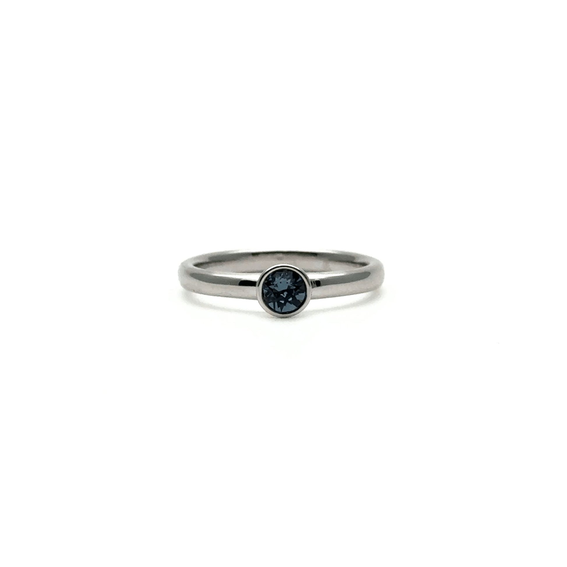 Yvette Ries Ring Silber 925 Zirkonia denim blue Bendixen-Braun – Dein Juwelier in Augsburg Schmuck