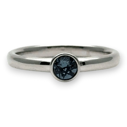 Yvette Ries Ring Silber 925 Zirkonia denim blue Bendixen-Braun – Dein Juwelier in Augsburg Schmuck