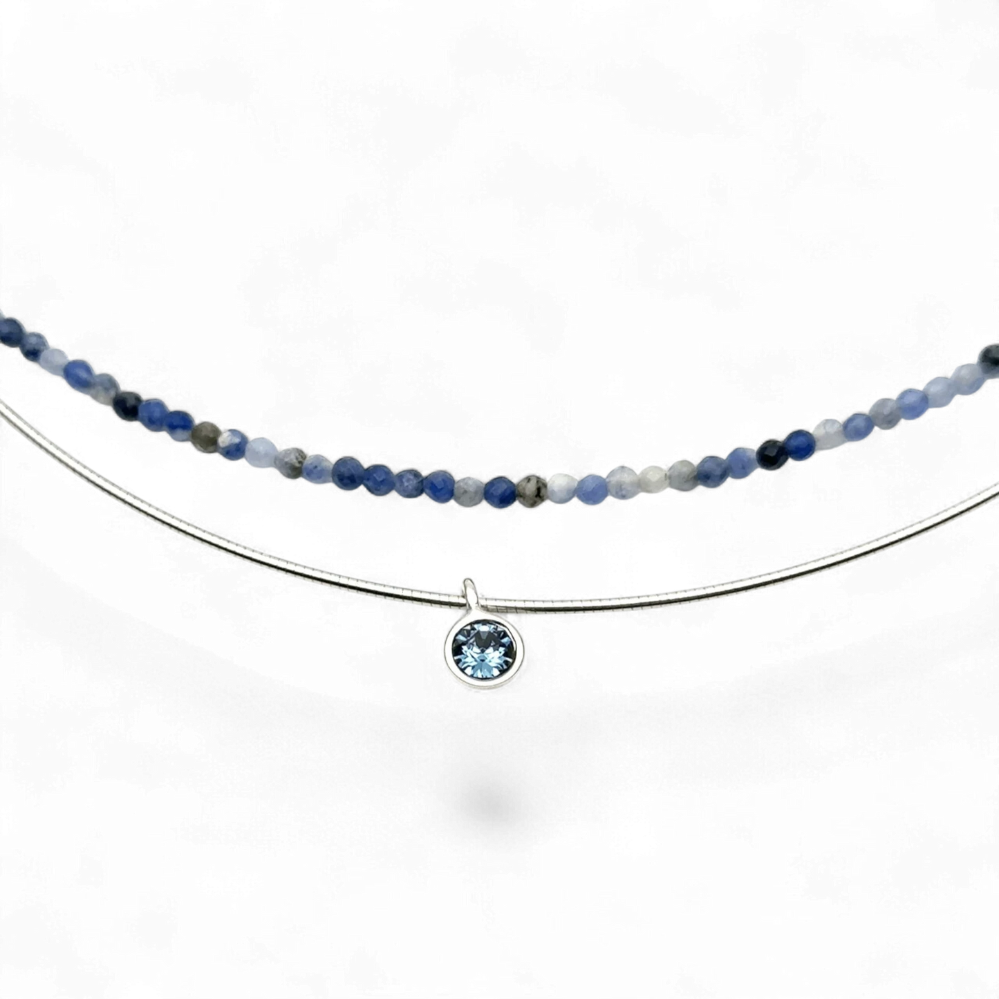 Yvette Ries Steinkette Denim Blue Kette 925 Zweifach Bendixen-Braun – Dein Juwelier in Augsburg Schmuck