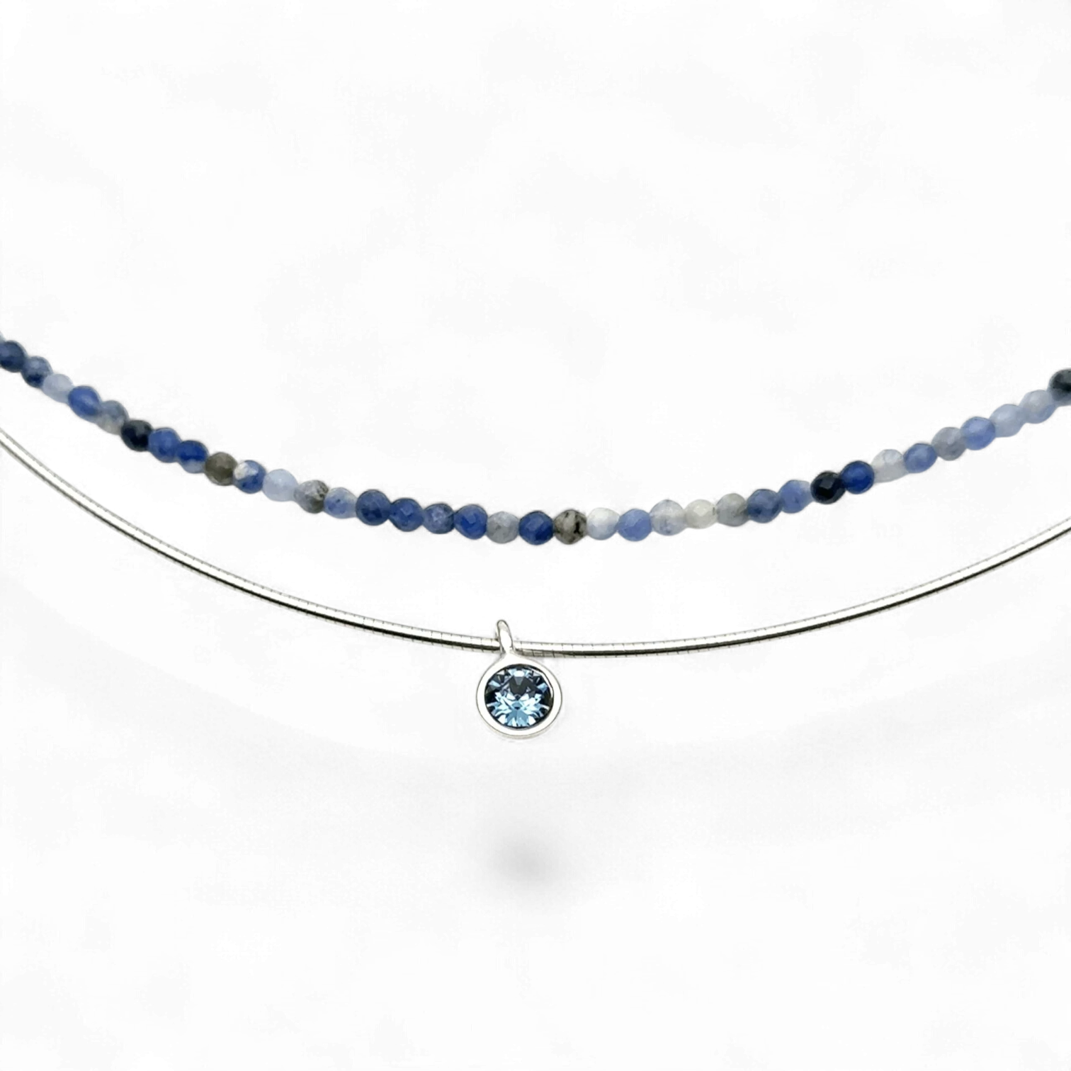 Yvette Ries Steinkette Denim Blue Kette 925 Zweifach Bendixen-Braun – Dein Juwelier in Augsburg Schmuck