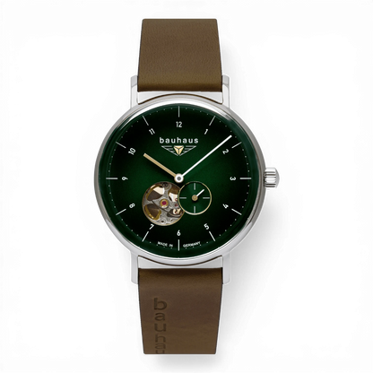 Bauhaus 2166-4 Herrenuhr Automatik mit Open Heart Bendixen-Braun – Dein Uhrengeschäft Augsburg Uhren