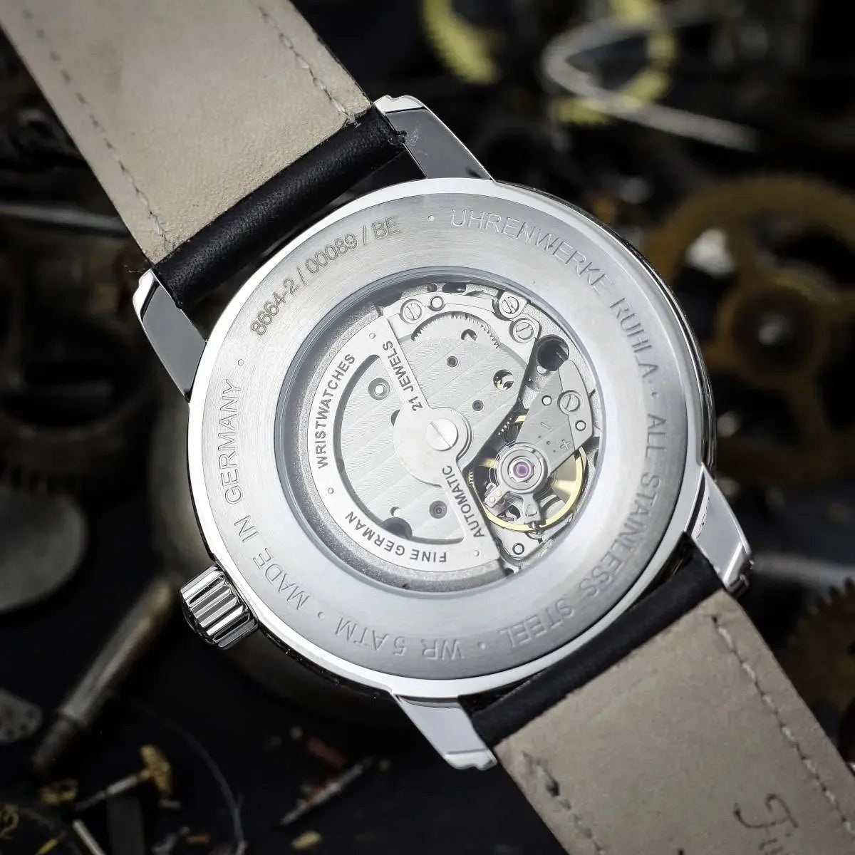 Zeppelin Herren-Automatikuhr New Captain's Line Schwarz.