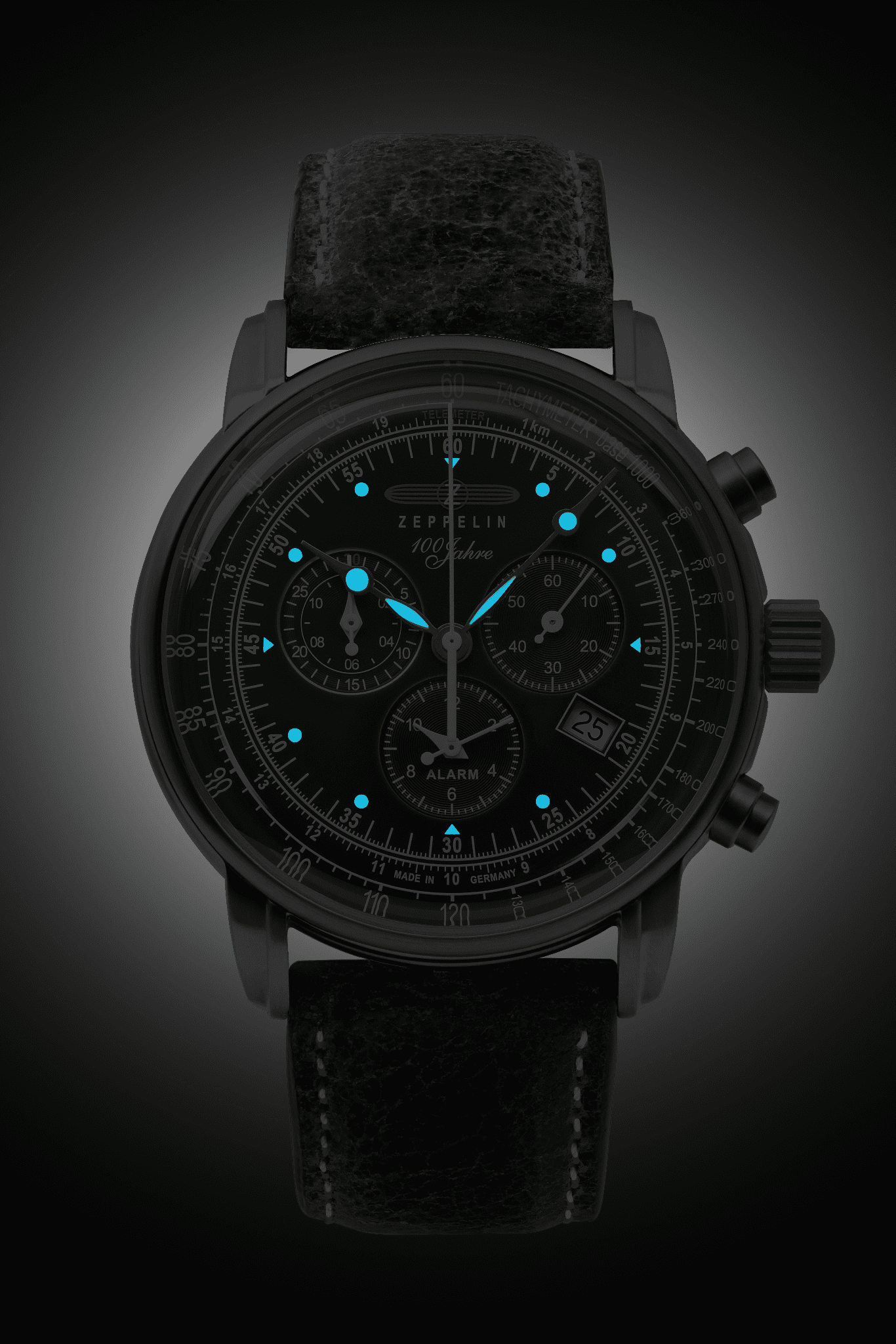 Zeppelin 8680-4 Night View Herrenuhr Quarz Chronograph Bendixen-Braun – Dein Uhrengeschäft Augsburg Uhren